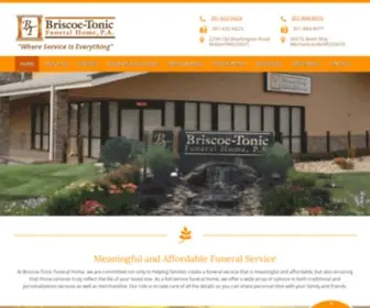 Briscoe-TonicFuneralhome.com(Briscoe-Tonic Funeral Home) Screenshot