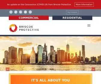 Briscoeprotective.com(Commercial and Residential Fire Protection and Security) Screenshot