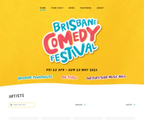 Briscomfest.com(Brisbane Comedy Festival) Screenshot