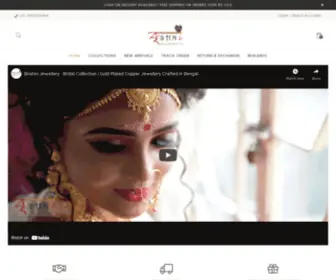 Brishni.com(Shop gold plated Bengali bridal jewllery online. Crafted in Bengal our jewellery) Screenshot