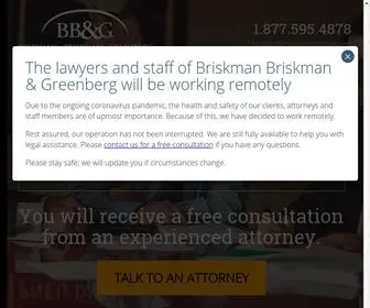 Briskmanandbriskman.com(Chicago Personal Injury Lawyer) Screenshot