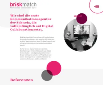 Briskmatch.com(Die Kommunikationsagentur der Zukunft) Screenshot