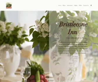 Bristleconeinn.com(Venues and Event Spaces) Screenshot