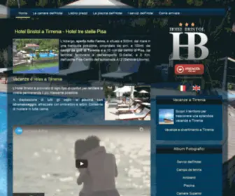 Bristol.it(Hotel Bristol a Tirrenia vicino a Pisa aperto tutto l'anno) Screenshot