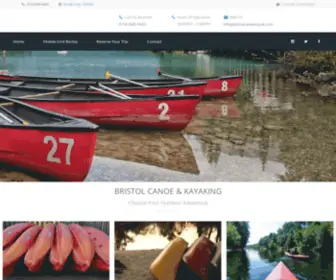 Bristolcanoekayak.com(Best Choice in Outdoor Fun) Screenshot