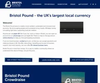 Bristolpound.org(More than money) Screenshot