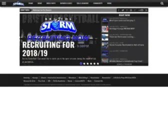 Bristolstorm.com(The home of Bristol Basketball) Screenshot