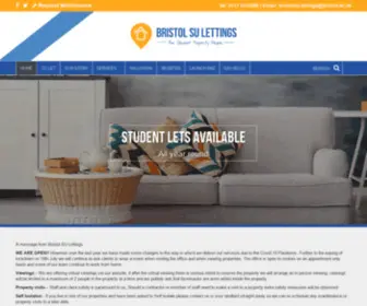 Bristolsulettings.co.uk(Bristol SU Lettings specialise in student properties and accommodation in Bristol and) Screenshot