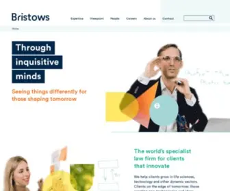 Bristows.com(Seeing things differently for those shaping tomorrow) Screenshot