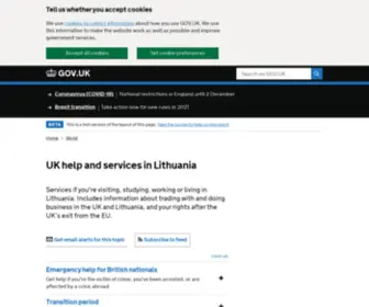 Britain.lt(UK help and services in Lithuania) Screenshot