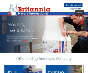 Britannia-Movers.co.uk(Nationwide Removal Company) Screenshot