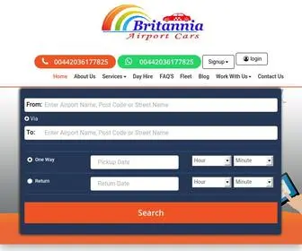 Britanniaairportcars.co.uk(London Airport Taxi Transfer Cheapest From Others) Screenshot