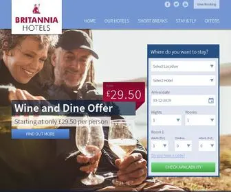 Britanniahotels.com(Britannia Hotels Official Website) Screenshot