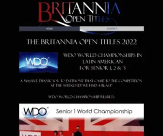 Britanniaopentitles.com(Britannia Open) Screenshot