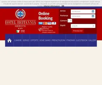 Britanniasorrento.com(Hotel Britannia Sorrento) Screenshot