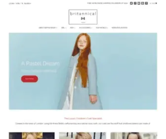 Britannical.com(Luxury Children's Coats) Screenshot