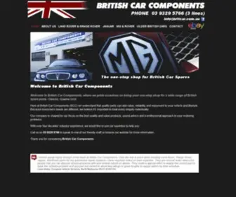 Britcar.com.au(British Car Components) Screenshot