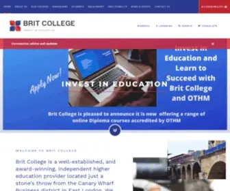 Britcollege.ac.uk(Brit College) Screenshot