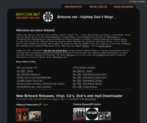 Britcore.net(European Hip Hop) Screenshot
