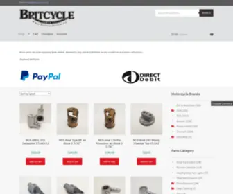 Britcycle.com.au(British motorcycle parts) Screenshot