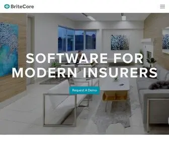 Britecore.com(Insurance company) Screenshot
