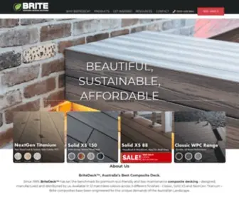 Britedecking.com.au(Composite Decking Suppliers) Screenshot