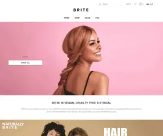 Briteorganix.com(Ethical Vegan Hair Colour) Screenshot
