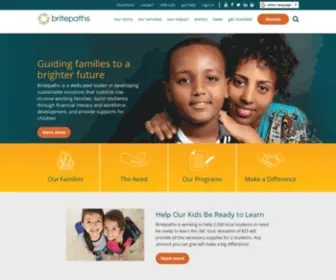 Britepaths.org(Guiding families to a brighter future) Screenshot