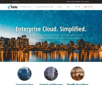 Britesky.ca(Cloud and Cybersecurity Solutions for Canadian Businesses) Screenshot