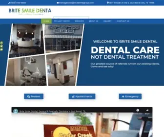 Britesmiledentists.com(Best Dentistry in Gun Barrel City) Screenshot