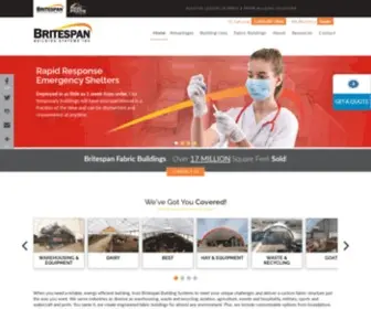 Britespanbuildings.com(Britespan Fabric Buildings) Screenshot