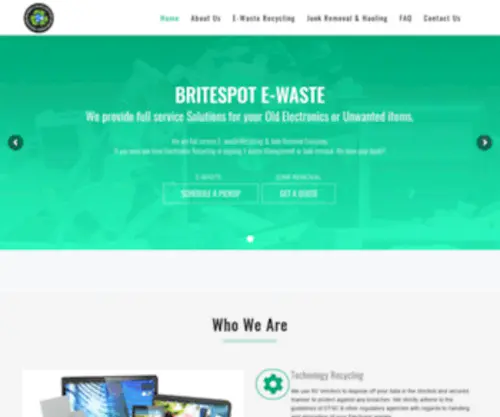 Britespotewaste.com(WordPress) Screenshot