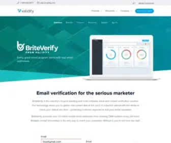 Briteverify.com(Email Verification & Validation Software) Screenshot