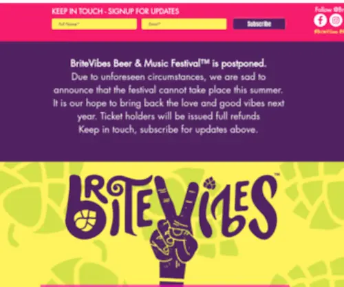 Britevibesfestival.com(BriteVibes Festival) Screenshot