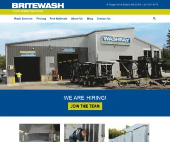 Britewash.net(Truck Washing Services Company) Screenshot