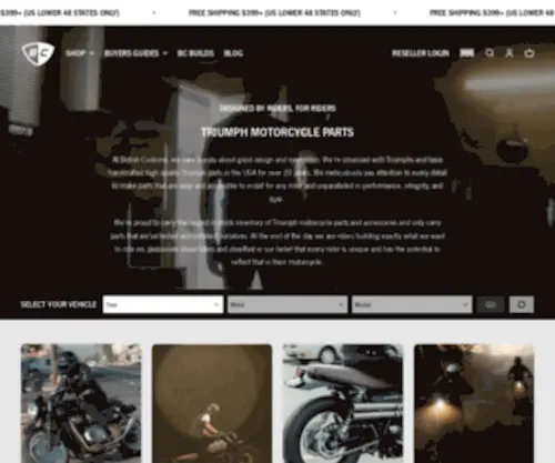 British-Customs.com(Triumph Motorcycle Parts and Accessories from British Customs) Screenshot