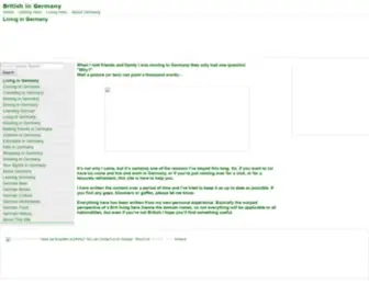 British-IN-Germany.de(British in Germany) Screenshot