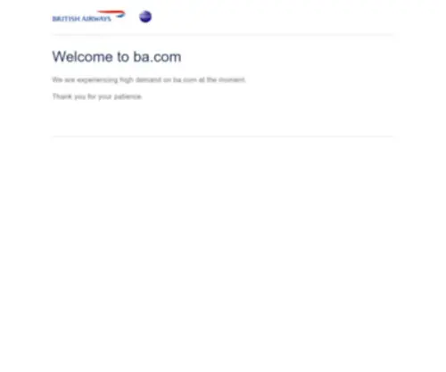 Britishairways.com(British Airways) Screenshot