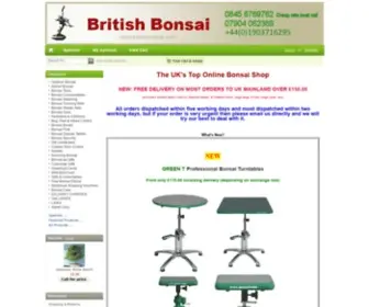 Britishbonsai.com(Bonsai Trees) Screenshot