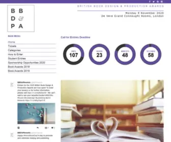Britishbookawards.org(British Book Design and Production Awards) Screenshot