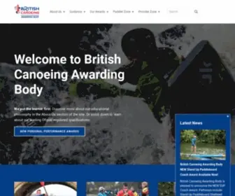 Britishcanoeingawarding.org.uk(British Canoeing Awarding Body) Screenshot
