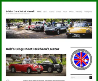 Britishcarclubhawaii.com(British Car Club of Hawaii) Screenshot