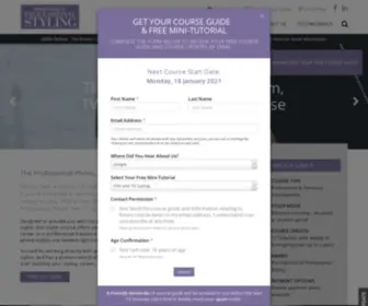 Britishcollegeofprofessionalstyling.com(Online styling course) Screenshot