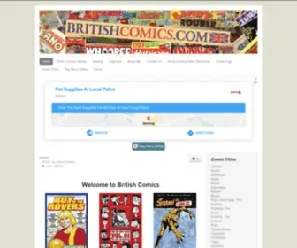 Britishcomics.com(British Comics for all your UK Comics) Screenshot