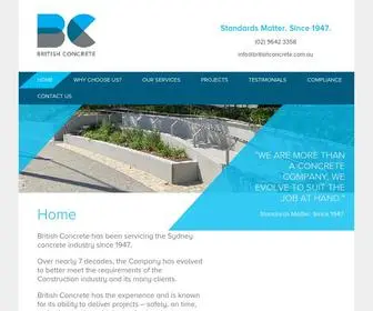 Britishconcrete.com.au(British Concrete) Screenshot