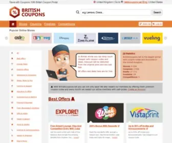 Britishcoupons.net(Promo Codes & Coupons) Screenshot