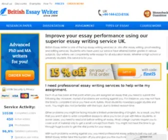 Britishessaywriter.org.uk(Skillful Writers) Screenshot