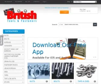 Britishfasteners.com(British Tools & Fasteners) Screenshot