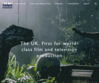 Britishfilmcommission.org.uk(British Film Commission) Screenshot