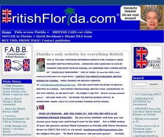 Britishflorida.com(Florida's Only Source for Everything British) Screenshot